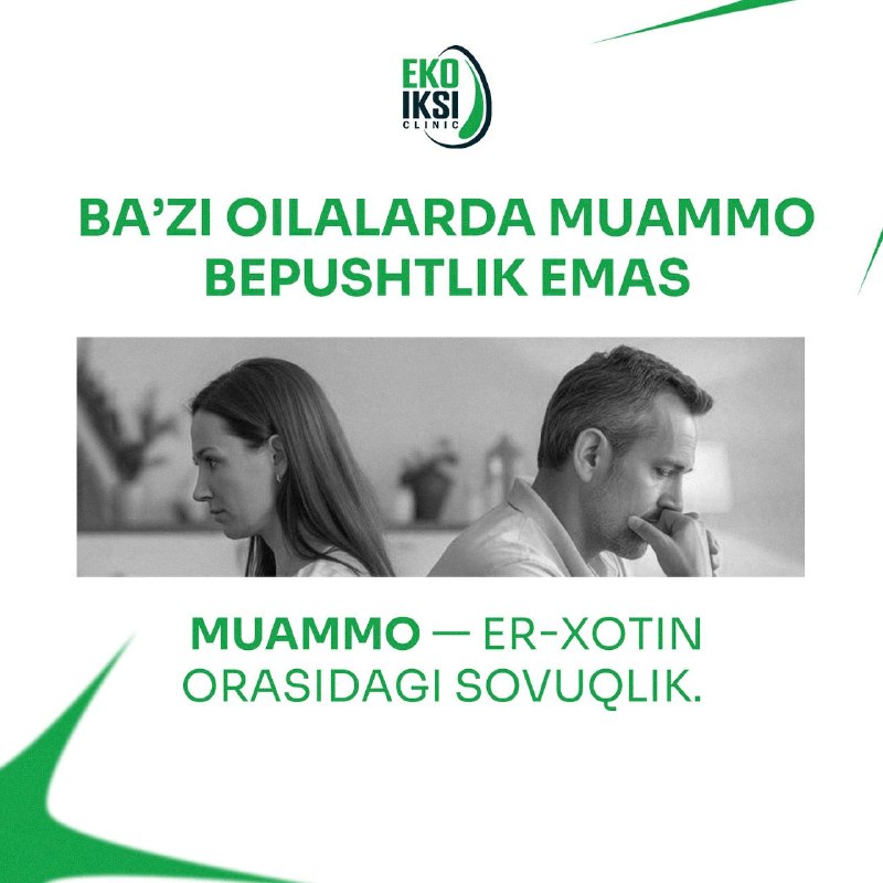 Homiladorlik bo‘lmasa — ularning asosiy sabablari