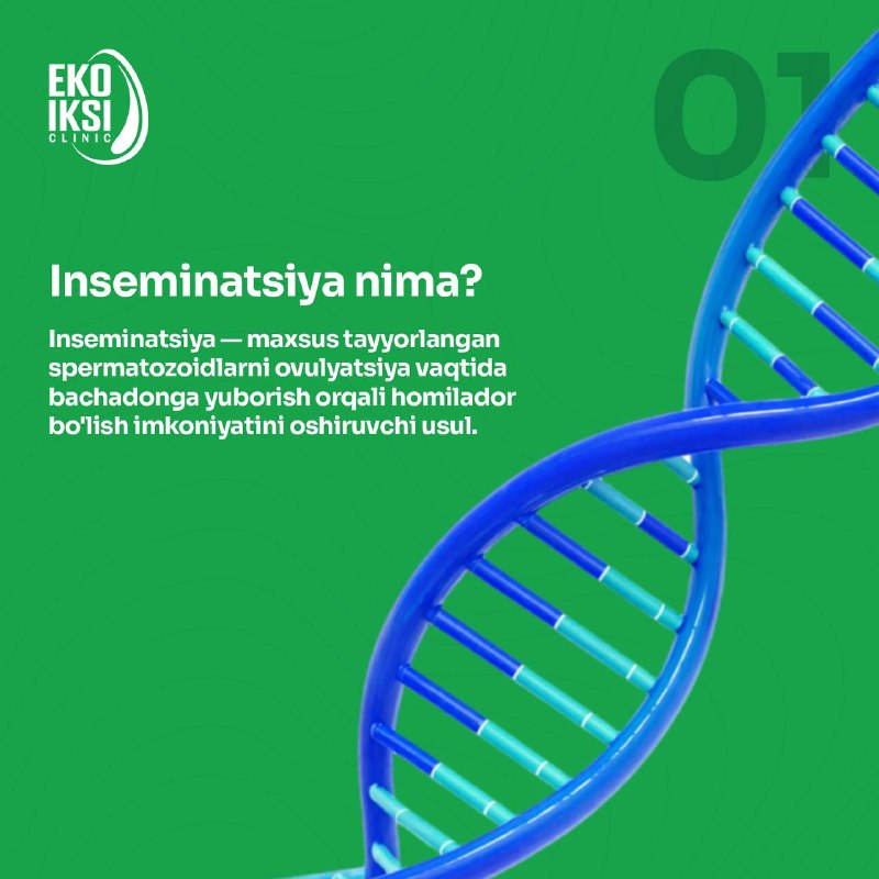 Inseminatsiya (IUI) — homilador bo'lish ehtimolini oshirishga yordam beruvchi zamonaviy reproduktiv usullardan biridir. — maqola rasmi